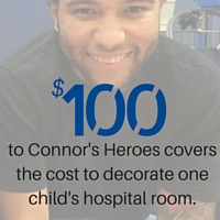 Donate to decorate a room for a hero