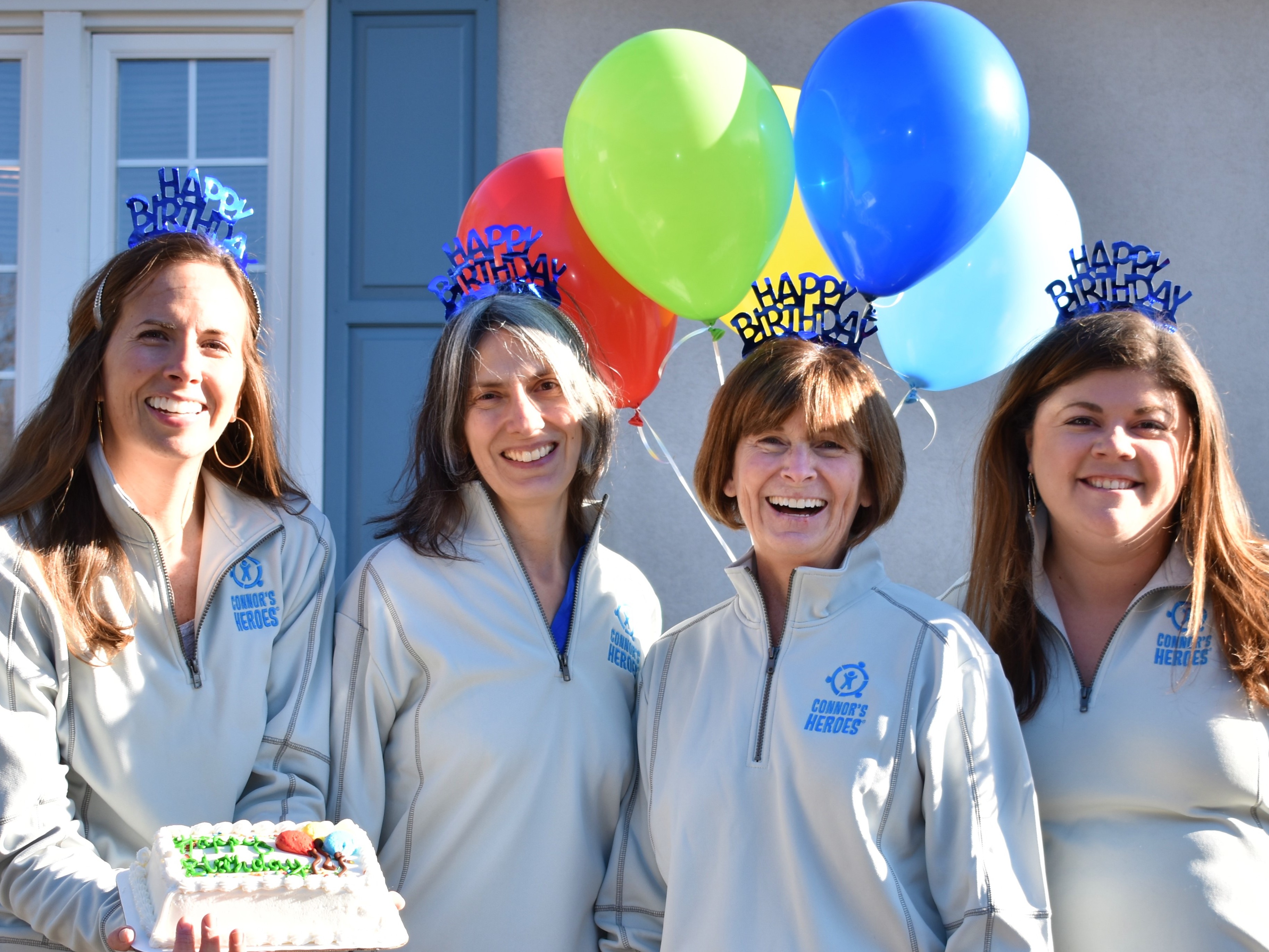 Connors Heroes Staff celebrate birthday of a child
