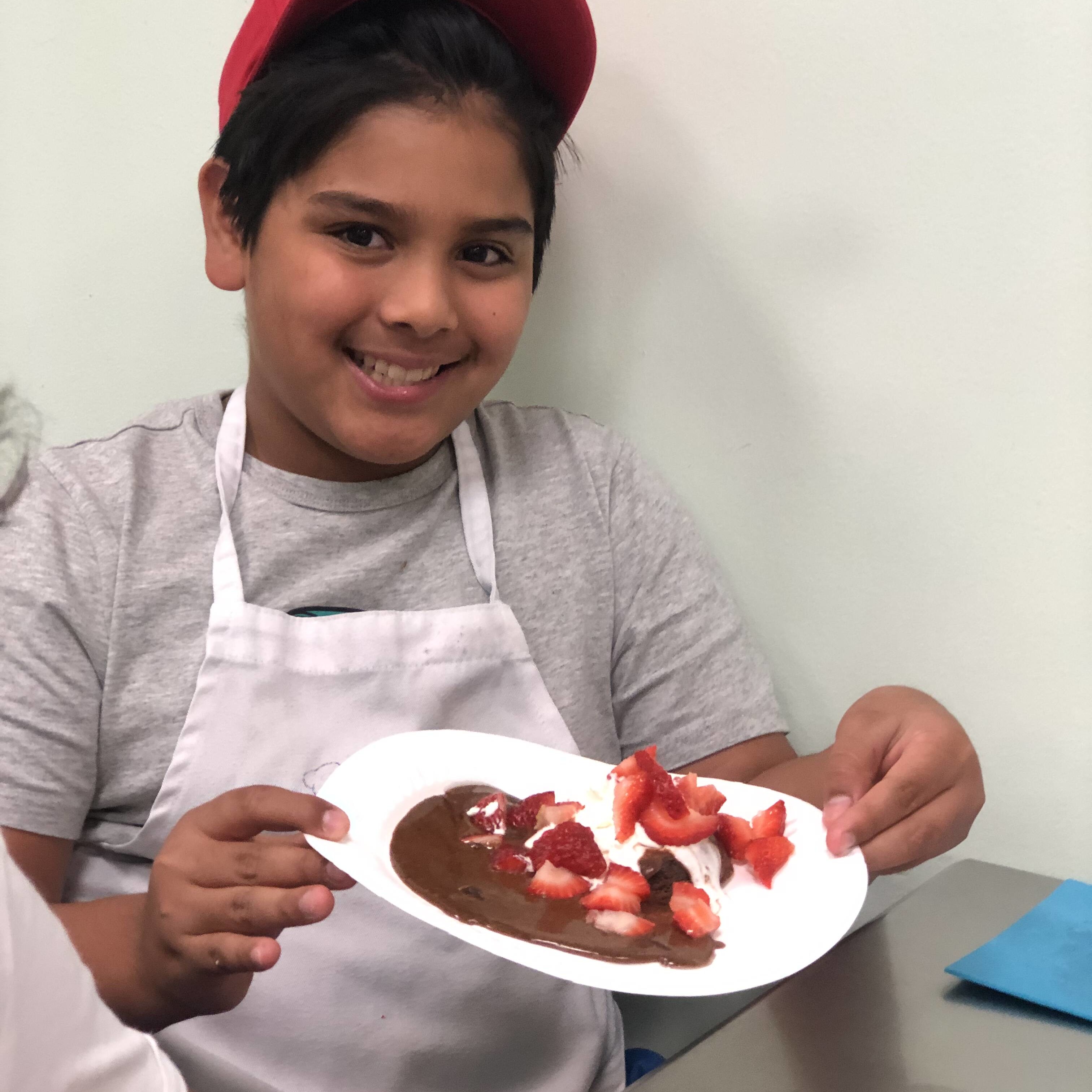 Richmond childhood cancer heroes enjoy cooking class