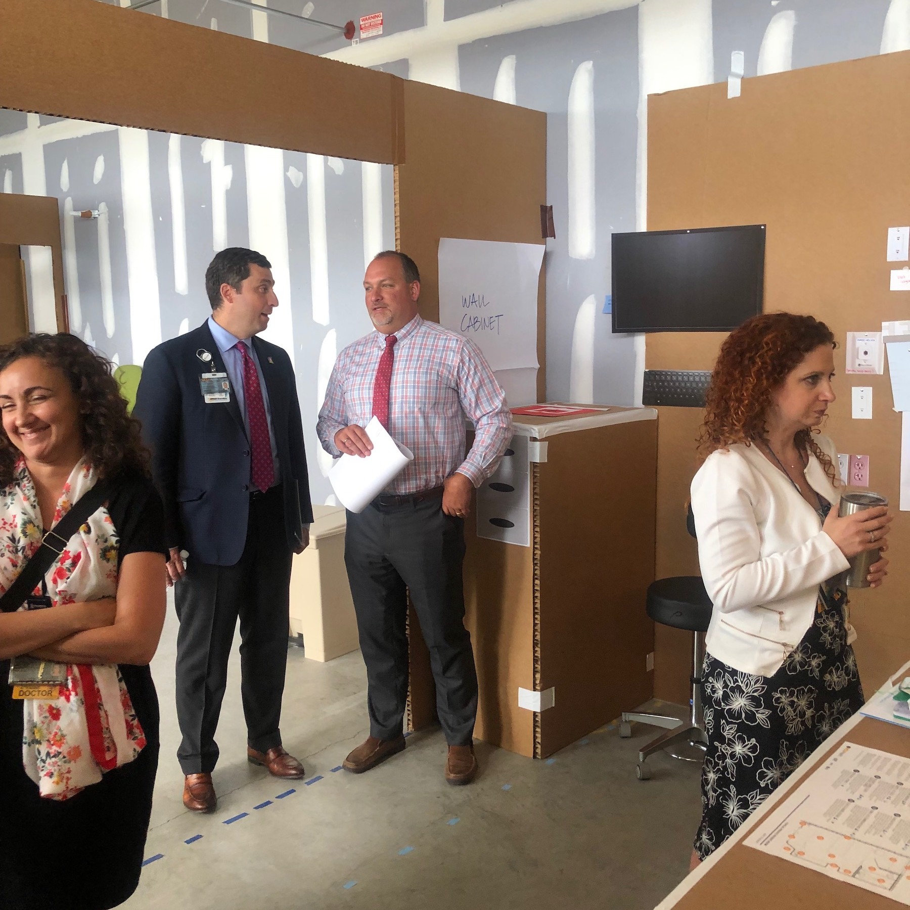 Connors Heroes staff took a tour of new inpatient hospital