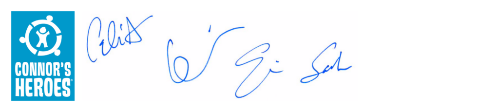 Signatures of Celia, Ceci, Erin and Sarah