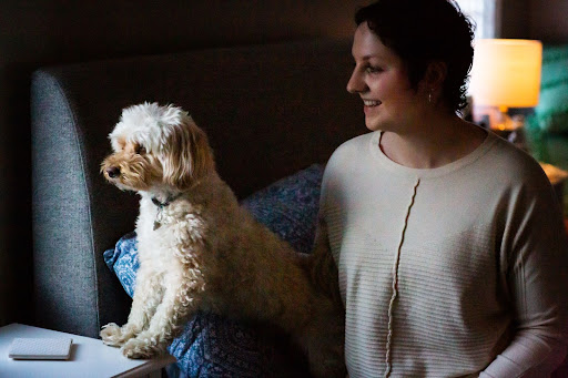 Lindsey with Dog