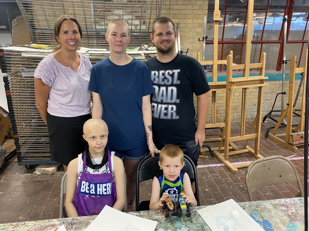 Erin with a family
