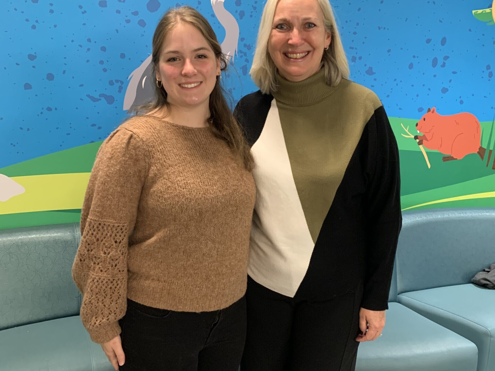 Anna in clinic with Lisa