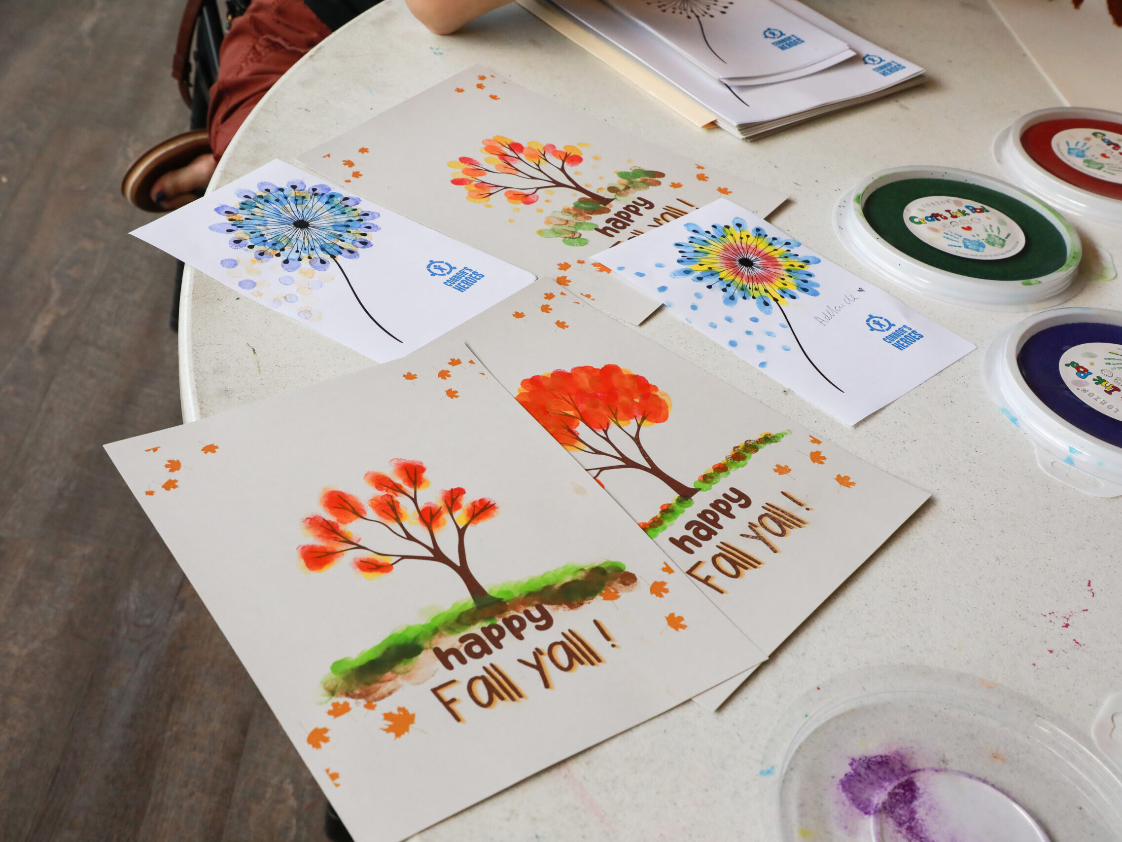 paintings done by childhood cancer heroes